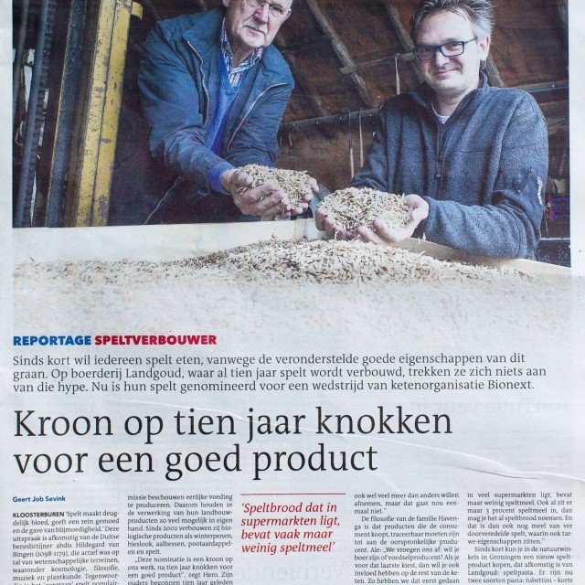 Kroon op tien jaar knokken voor een goed product.